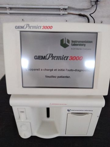 INSTRUMENTATION LABORATORY GEM Premier 3000 Blood Gas Analyzer