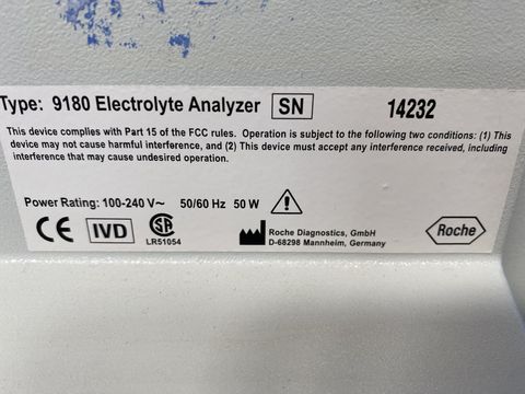 ROCHE AVL 9180 Blood Gas Analyzer photo 3