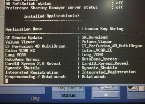 GE AW VolumeShare 7 CT workstation